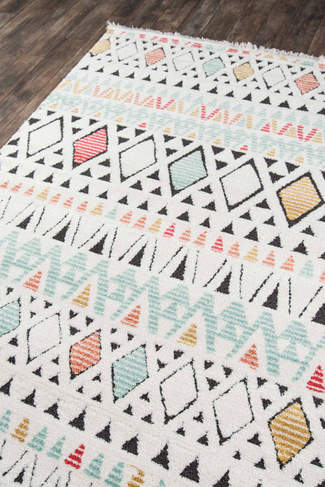 Kaia Contemporary 9'10\" x Area Rug in Multi Indoor Area Rug