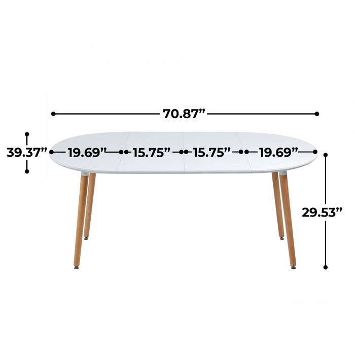 Emma Multi-Purpose Round Dining Table with Extendable