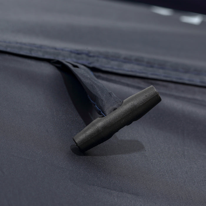 Outsunny 60\" X 60\" X 82\" Shower Tent Extra Wide Changing Room Privacy Portable Camping Shelters With Windows & Floor Mat, Dark Blue