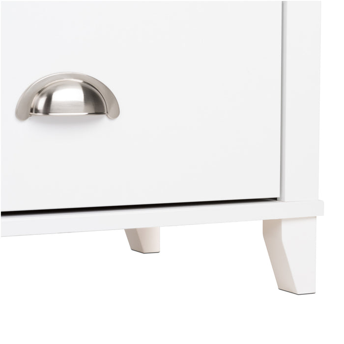 Yaletown 2-Drawer Tall Nightstand - White
