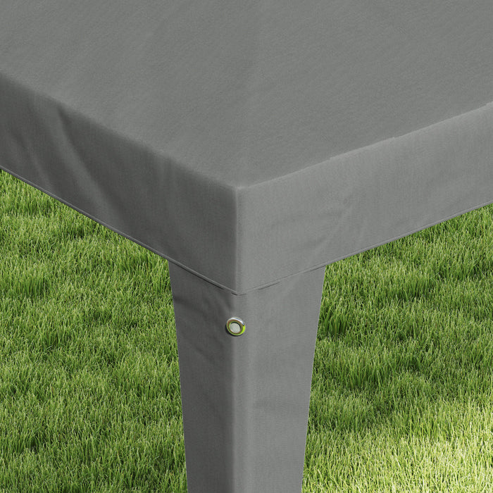 Outsunny Party Tent, Portable Gazebo Canopy Event Shelter Grey