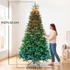 HOMCOM 9ft Christmas Tree with Synchronized LED, DIY, Frasier Grande Fir