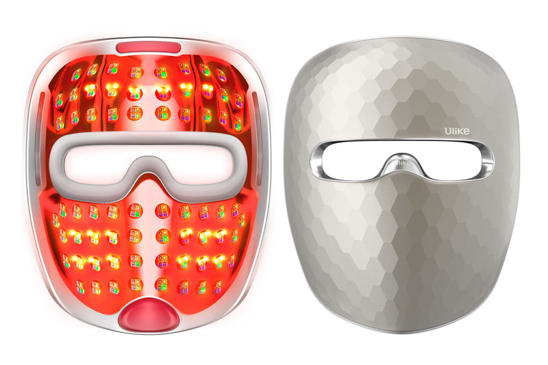 Ulike ReGlow 4-in-1 LED Light Therapy Face Mask - Red Light Anti-Aging & Acne Treatment - Gold\n