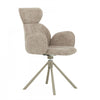 Wrenley Upholstered Swivel Dining Chair with Pedestal Base (Set of 2) | Chaise de salle a manger pivotante Wrenley rembourree avec base sur piedestal (ens. de 2)
