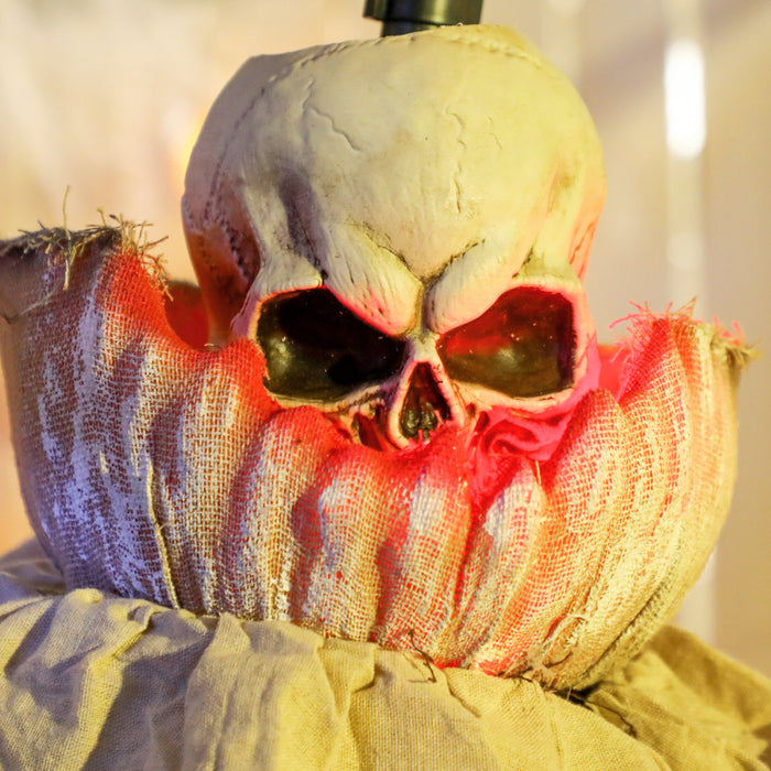 Outsunny 68\" Life Size Halloween Animated Pumpkin Clown, Indoor Party Props