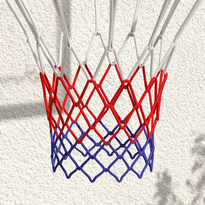 Soozier Wall Mounted Basketball Hoop With Shatter Proof Backboard, White