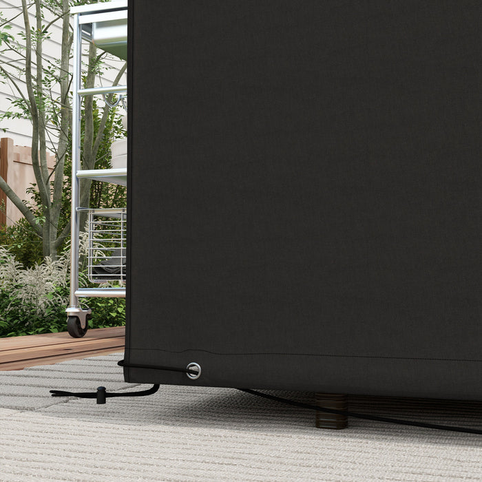 Outsunny 97\" X 65\" X 26\" Outdoor Patio Furniture Cover, Waterproof, Black