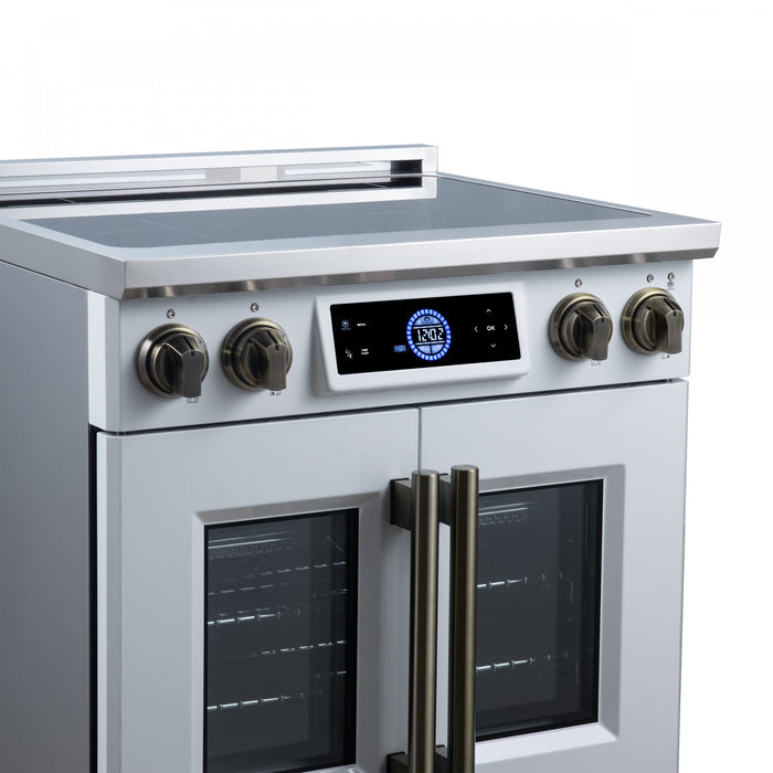 Forno Maximus 30 Inch Induction Range White, 4.32 cu.ft - FFSIN0932-30WHT Electric Range