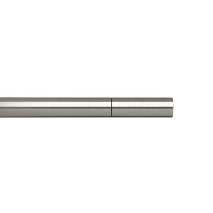 Umbra Zen Nickel Steel Expandable 1\" Curtain Rod - 64\"-128\" 