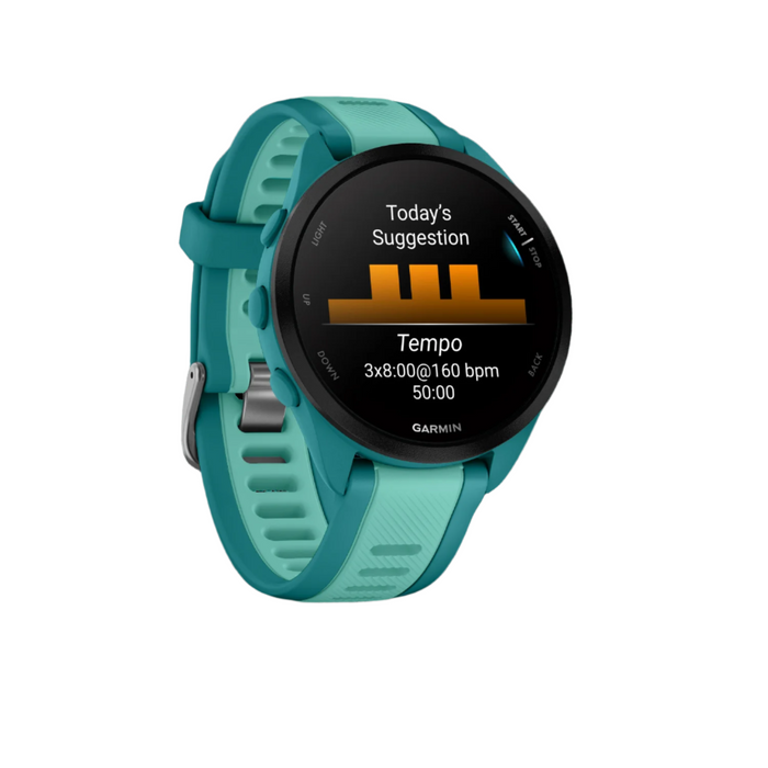 Garmin Forerunner® 165 Gps Smartwatch - Health Tracking With Amoled Display - Turquoise/aqua