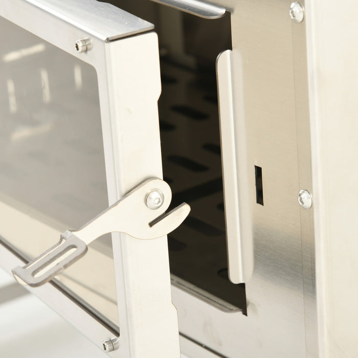 Outsunny Hot Tent Wood Stove With Chimney, Foldable Legs And Carry Bag