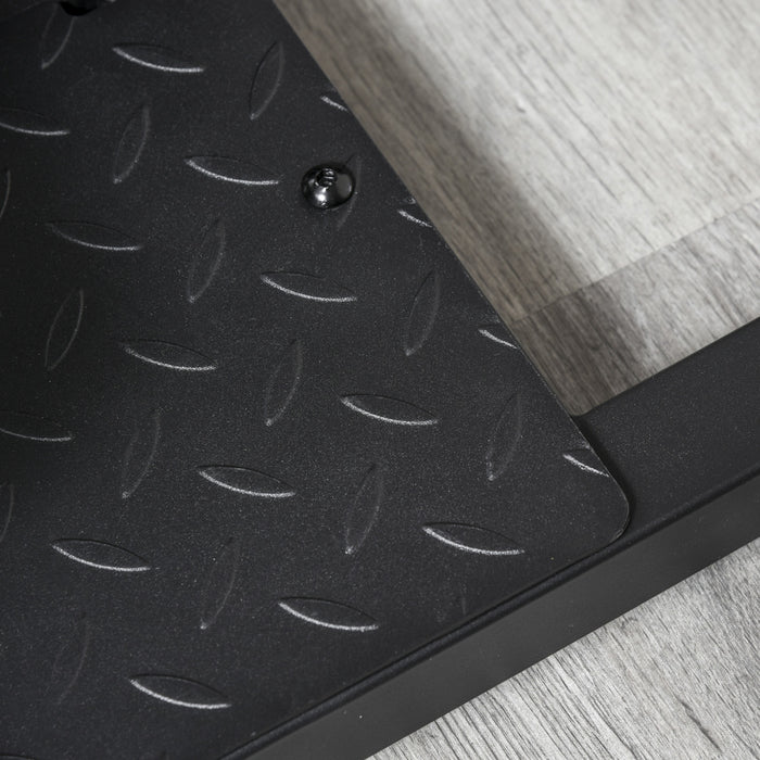 Soozier Adjustable Squat Machine With Push Up Bars, Multifunction Deep Sissy Squat Machine Leg Exerciser Ab Strength Training Home Gym Workout, Black