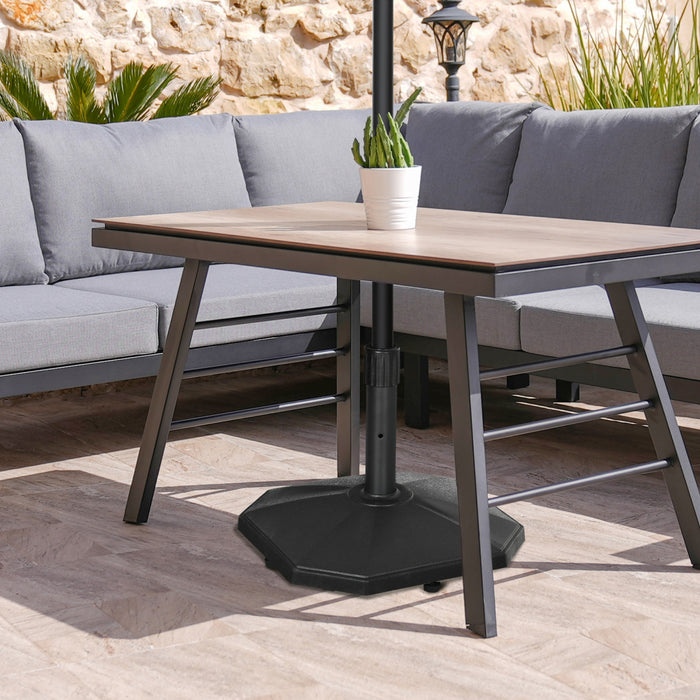 Outsunny Concrete Patio Umbrella Base Holder 48lbs Outdoor Umbrella Stand
