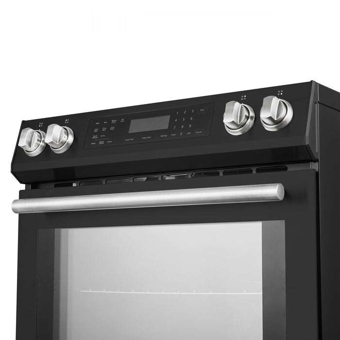 Forno Donatello Espresso 30\" Induction Range, Black- FFSIN0905-30BLK