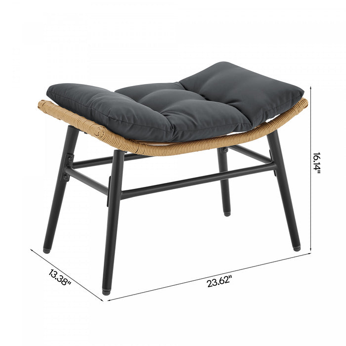 Benson Modern 3-Piece Lounge Chair Set in Gray