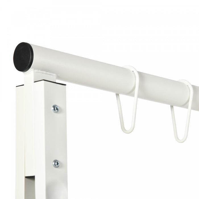 Outsunny Swing Stand, Metal Swing Frame, 528 Lbs Weight Capacity, White