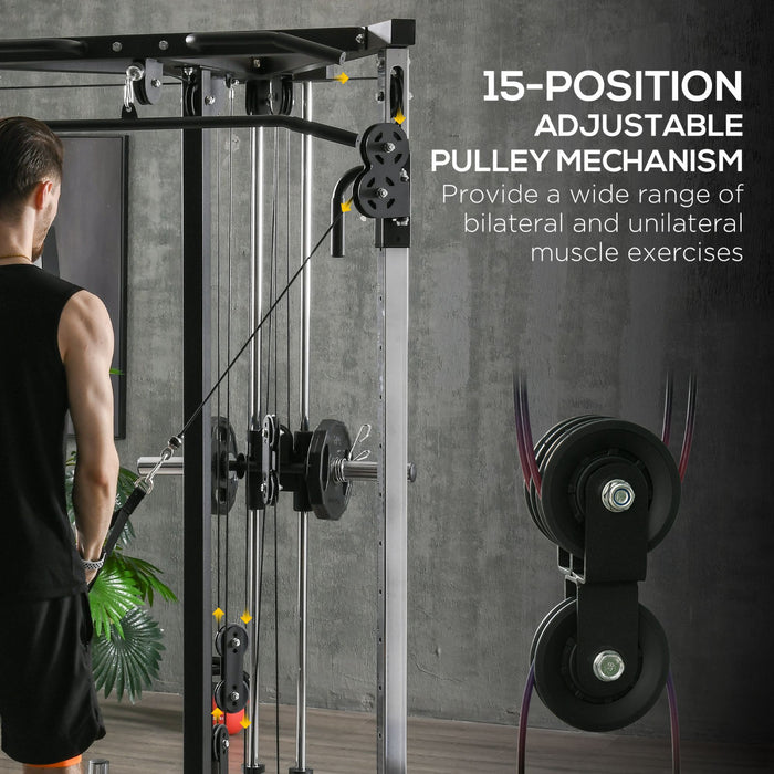 Soozier Home Gym Machine, 15-position Adjustable Training Workout Station