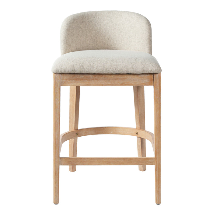Calista Rubber Wood Counter Stool Set of 2,Natural