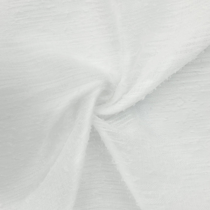 Habitat Boucle White Sheer Grommet Curtain Panel - 52 x 84