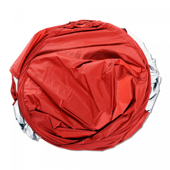 Outsunny Pop Up Beach Tent Portable Sun Shelter Uv Protection Outdoor Patio With Carry Case & Stakes Red
