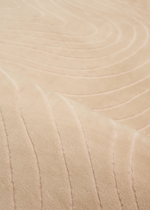 Somos Contemporary Beige Washable Rug 8'0\" x 10'0\" Indoor Area Rug