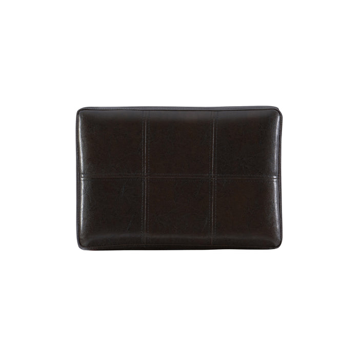 Claridge Faux Leather Backless Counter-Height Stool - Brown