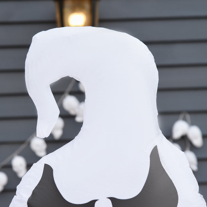 Homcom 6ft Halloween Inflatable Pumpkin Jack-o-lantern Ghosts For Garden