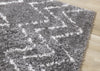 Taylor Grey Cream Rustic Diamond Rug, 7'10" x 10'6" Indoor Area Rug | Tapis Taylor a poils longs diamants rustiques creme gris, 7'10" x 10'6"