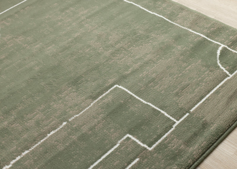 Forte Kids Soccer Playing Field Area Rug - 3'11\" x 5'7\"
