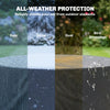 Outsunny Round Outdoor Patio Furniture Cover for Weather Protection, Black