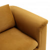 Haven Contemporary Modern Upholstered Accent Chair in Harvest Gold | Fauteuil d’appoint contemporain et moderne Haven, tapisse, couleur or recolte