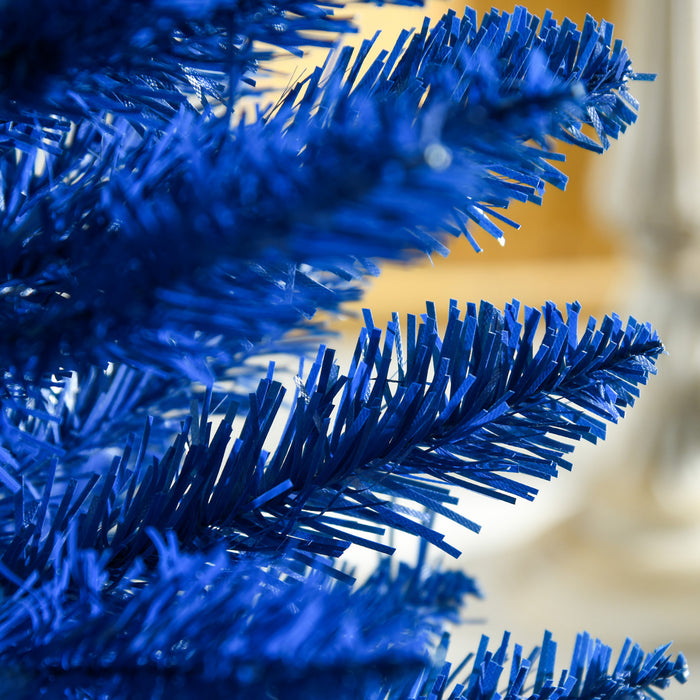 Homcom Pencil Artificial Christmas Tree, Pencil Xmas Tree, Deep Blue