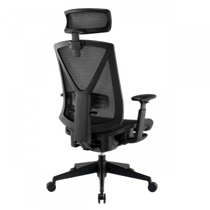 TygerClaw High Back Mesh Office Chair with Retractable Footrest