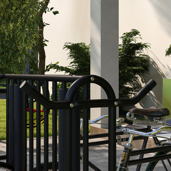 Soozier Double-sided Bike Rack Stand With 4-bike Capacity