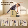 Soozier Pilates Chair, Wunda Chair with Resistance Bands, Wheels