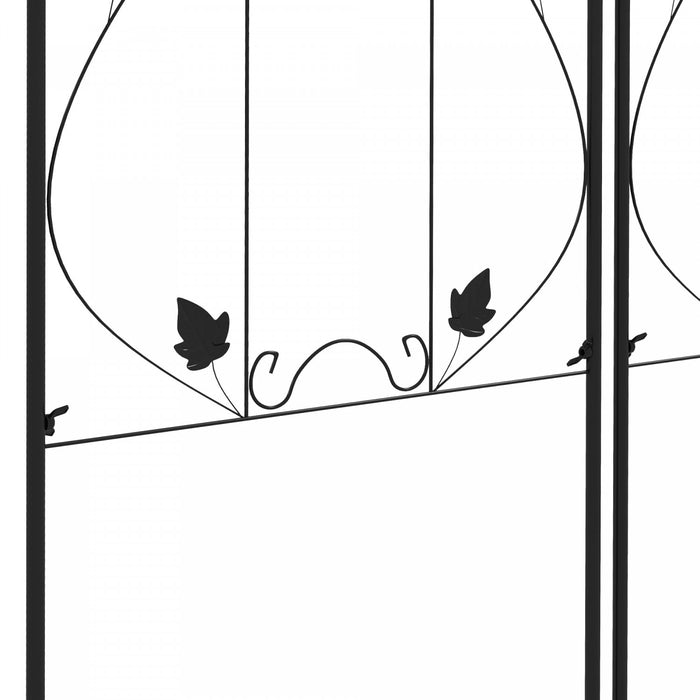 Outsunny Set Of 2 Garden Trellis, Metal Plant Trellis For Climbing