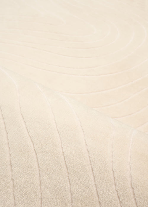 Somos Contemporary Cream Washable Rug 9'0\" x 12'0\" Indoor Area Rug