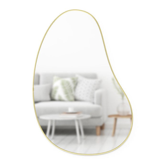 Umbra Hubba Pebble 24\" x 36\" Mirror - Brass