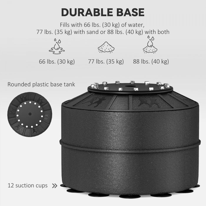 Soozier Freestanding Boxing Punch Bag Stand with Speed Ball, Black