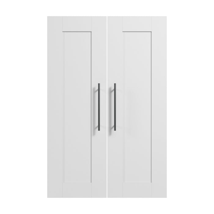 Bestar Pur 2-Door Set for 25 W Closet Organizer - White