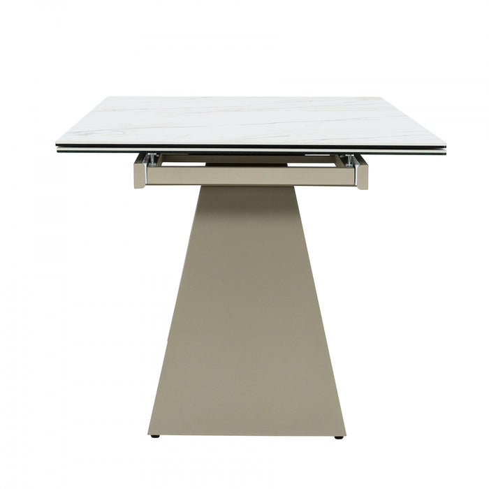 Wrenley 71-102 in. Extendable Rectangular Dining Table (Seats 6-8)