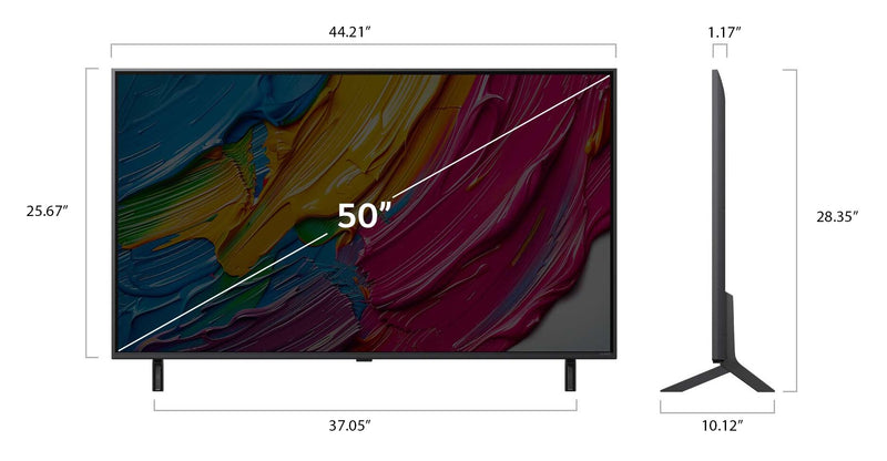 LG 50\" QNED80 QNED 4K UHD Smart webOS TV (50QNED80AUA.ACC) - 2025 Model