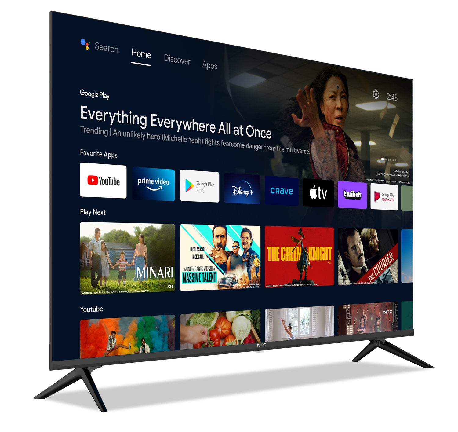 NTC 55" UHD Smart Android TV - The Brick