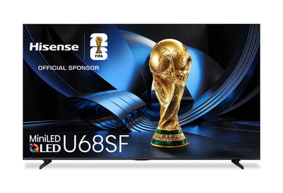 Hisense 65" U68SF Mini-LED QLED 4K UHD AI TV (65U68SF) - 2026 Model | Téléviseur QLED Hisense U68SF UHD 4K de 65 po avec Mini DEL et IA (65U68SF) - modèle 2026