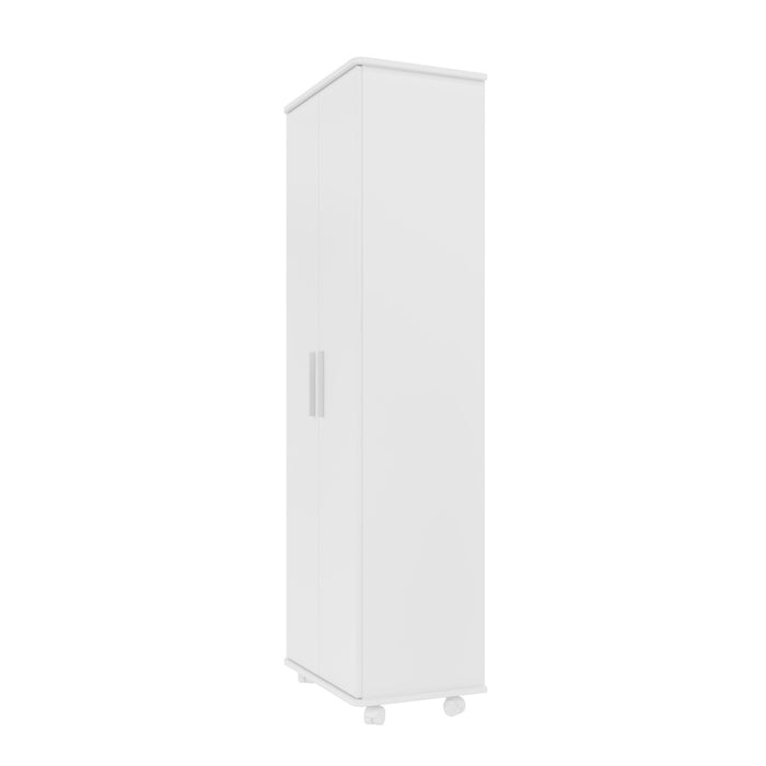 Manhattan Comfort Innovative Catalonia Mobile Shoe Closet with 10 Shelves - White