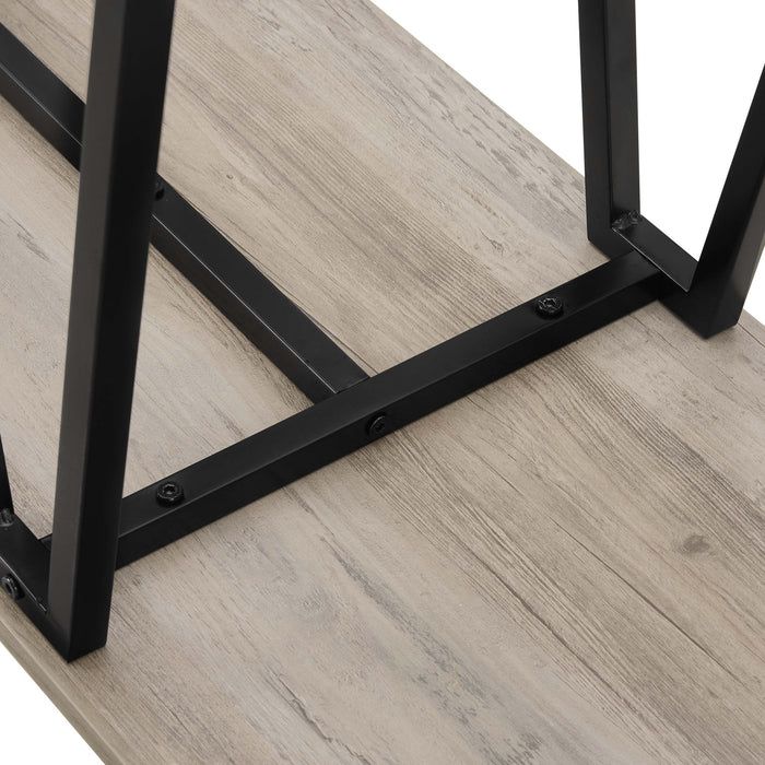 Celine Contemporary Modern 47\" Console Table in Rustic Gray