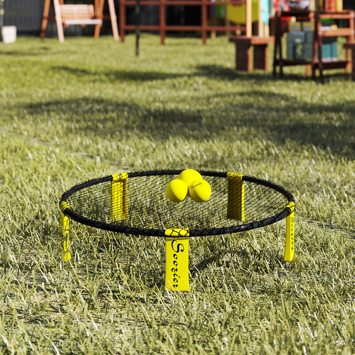 Soozier Spike Game Set, Mini Beach Games Set with Roundnet
