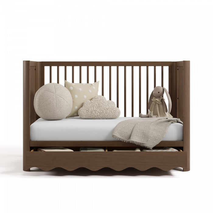 Storkcraft Casablanca Deluxe 5-in-1 Convertible Crib with Drawer - Hazelnut