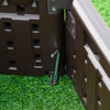 Outsunny 46" X 46" Raise Garden Bed Kit, Planter Box Above Ground For Flowers, Herb, Vegetables, Out|Kit De Lit De Jardin Sureleve Outsunny 121.9 X 122.7 Cm Jardiniere Hors Sol Pour Fleurs Herbes Legum