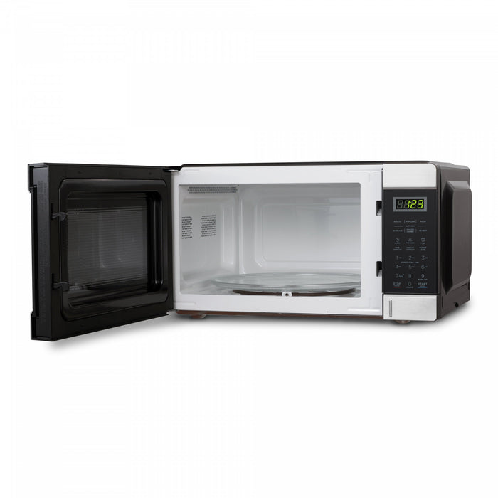 CHM Series Commercial Chef 1.1 Cu. Ft. Countertop Microwave Oven, CHCM11100SSB Countertop Microwave Larger 1cuft